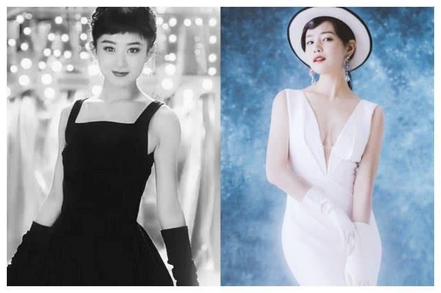 陈妍希不惧撞衫赵丽颖，复古造型更是碾压，网友表示陈晓选对了