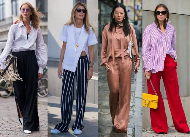 这条裤子很流行？36套搭配look，看看不露脚踝的拖地裤有多时髦