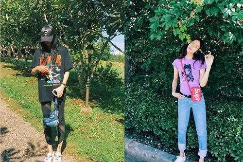 跟刘雯学穿T恤，做个精致的猪猪女孩~