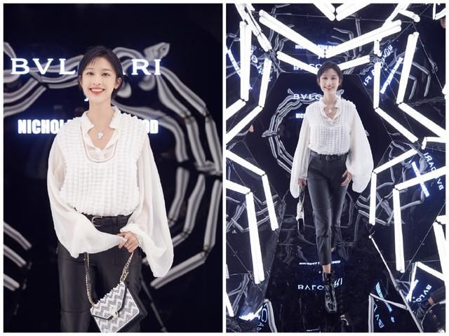 34岁张俪美炸了，一字肩配开叉短裙穿出少女感，大长腿百看不厌啊