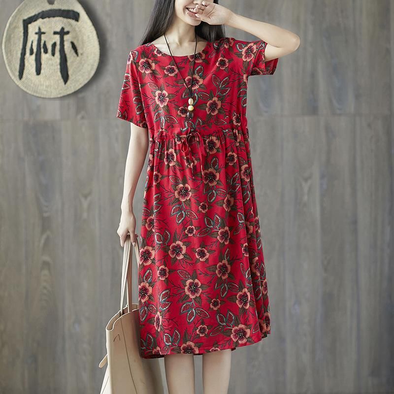 难以置信!现代女人都喜欢的棉麻裙，款款洋气显嫩，连背影都美爆