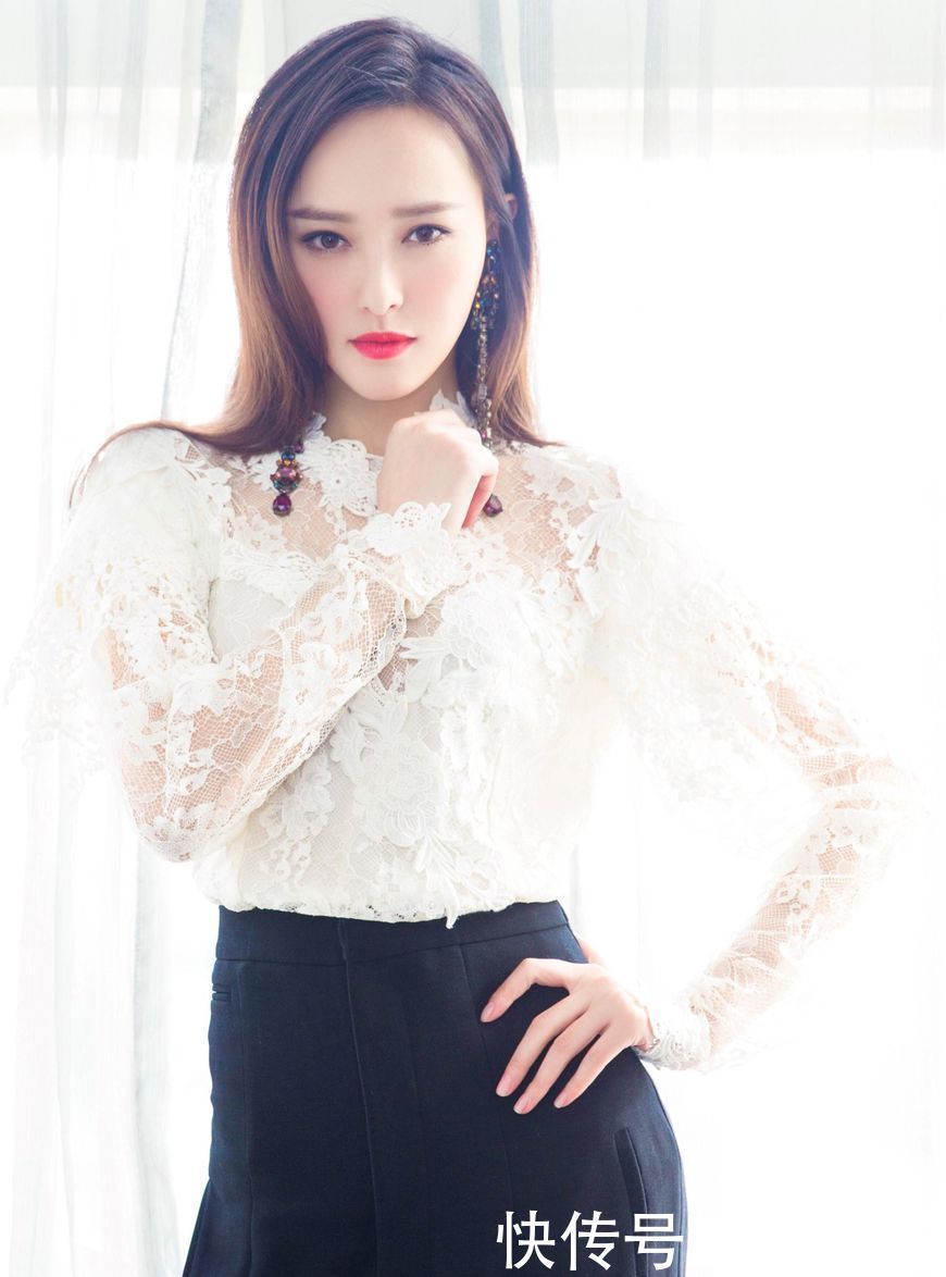 86斤唐嫣和112斤的范冰冰，同穿高腰裤，才发现女人微胖也很好看