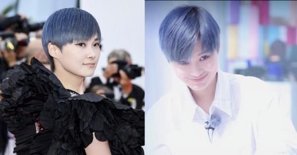 李宇春竟然美成了漫画脸 短发这么拗才对