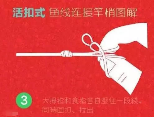  『套在竿梢』钓鱼主线连接竿稍的全过程，附步骤图解