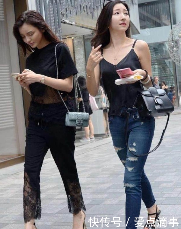 「 美女」呈现出女神的甜美感！，精致有型的牛仔裤美女