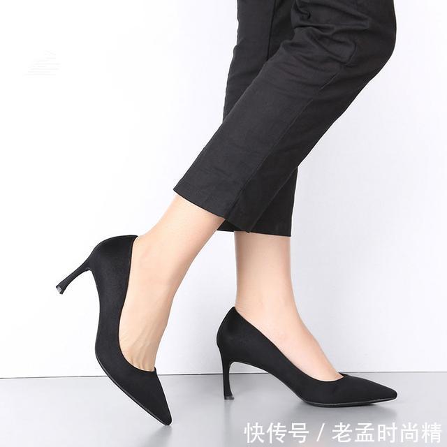 『女人』尖头气质拼色高跟鞋,绝对女神的菜,彰显女人的魅惑与性感!