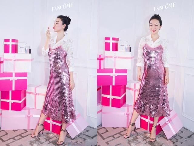 霍思燕不过是穿了条鱼鳞裙，就被吐槽“没有腰”网友：穿上裤子吧