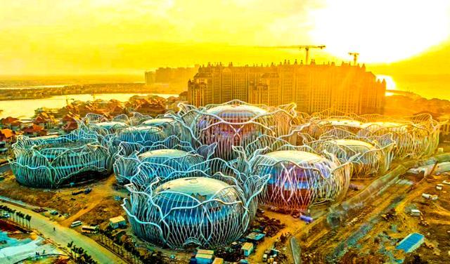 海南花千亿元填海造岛,曾被中央狠批而停工,如今复工建得很漂亮