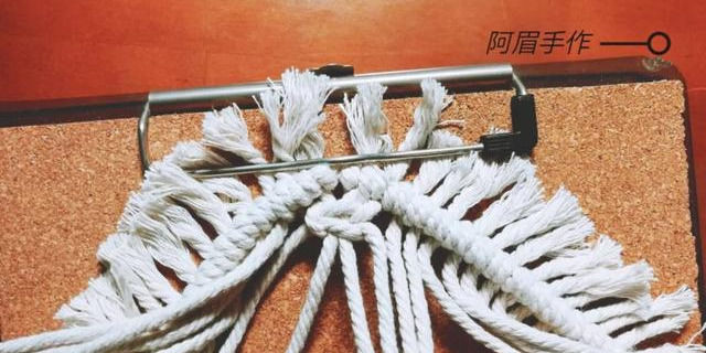 『编绳』结绳编织DIY,棉绳就能编个好看又实用的杯垫,编绳附教程!