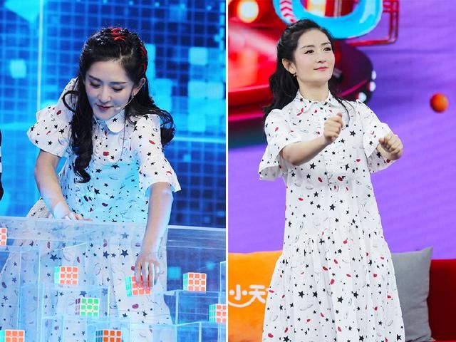 谢娜穿九千六的印花裙现身机场，没想到却把大牌穿出了乡土气