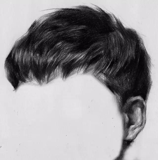 素描头像中头发的处理技巧