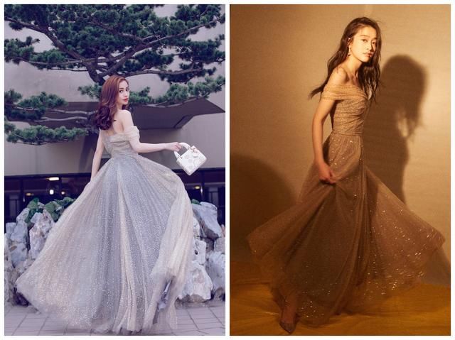 21岁张雪迎穿Dior薄纱裙慵懒又高级，29岁杨颖却穿得明艳动人
