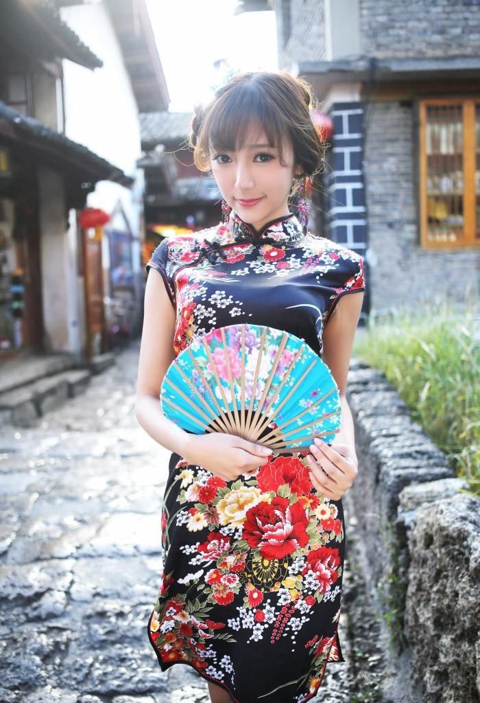 旗袍美女古典优雅