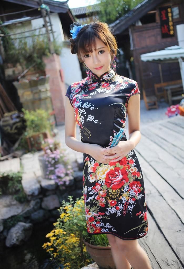 旗袍美女古典优雅