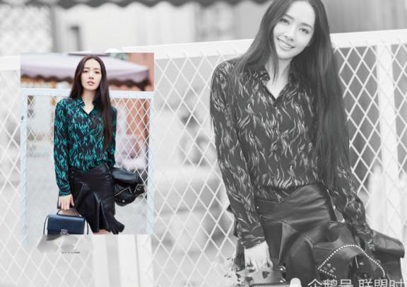 郭碧婷也太敢穿了！皮裙短到只能遮住重点 ，网友：显腿长呗！