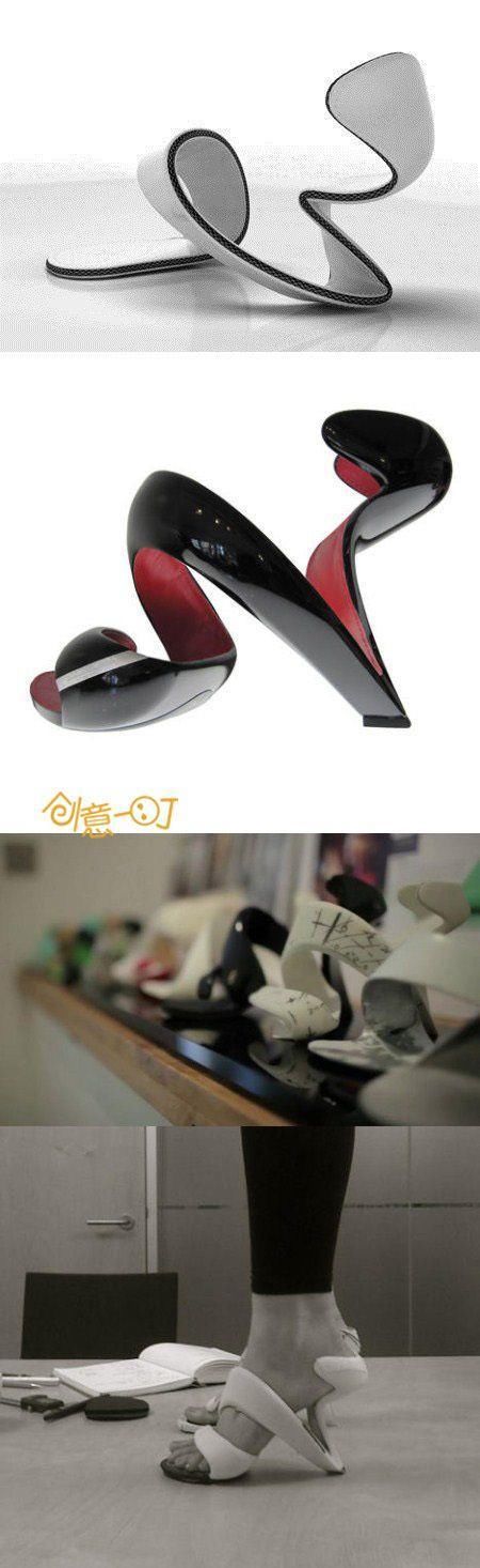 那些令人拍案叫绝的奇葩设计，这些鞋应该没有一个人敢全部尝试