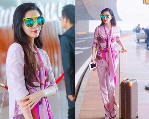 厉害了范冰冰!一身粉色打扮装嫩成功，网友感叹:真少女无疑了!