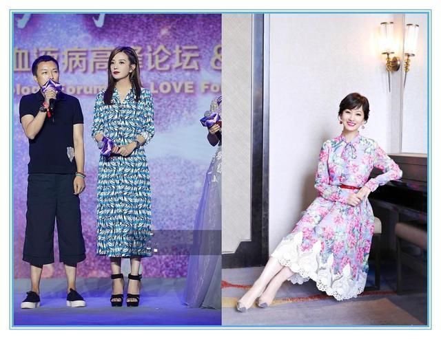 本以为42岁赵薇穿印花裙够嫩了，可看到63岁赵雅芝，我沉默了！