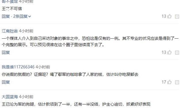 王志安:网上流传某某的音频内容,全是假的,伪造的,引网友吐槽