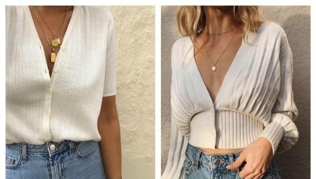  尽显：开衫+牛仔裤这样穿,时髦好看又清新柔美,尽显品味气质