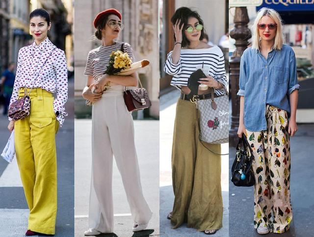 这条裤子很流行？36套搭配look，看看不露脚踝的拖地裤有多时髦