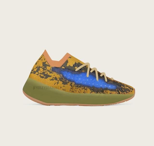 『夏季』冰蓝和黏土！Yeezy 380 曝光两款新配色，夏季发售！