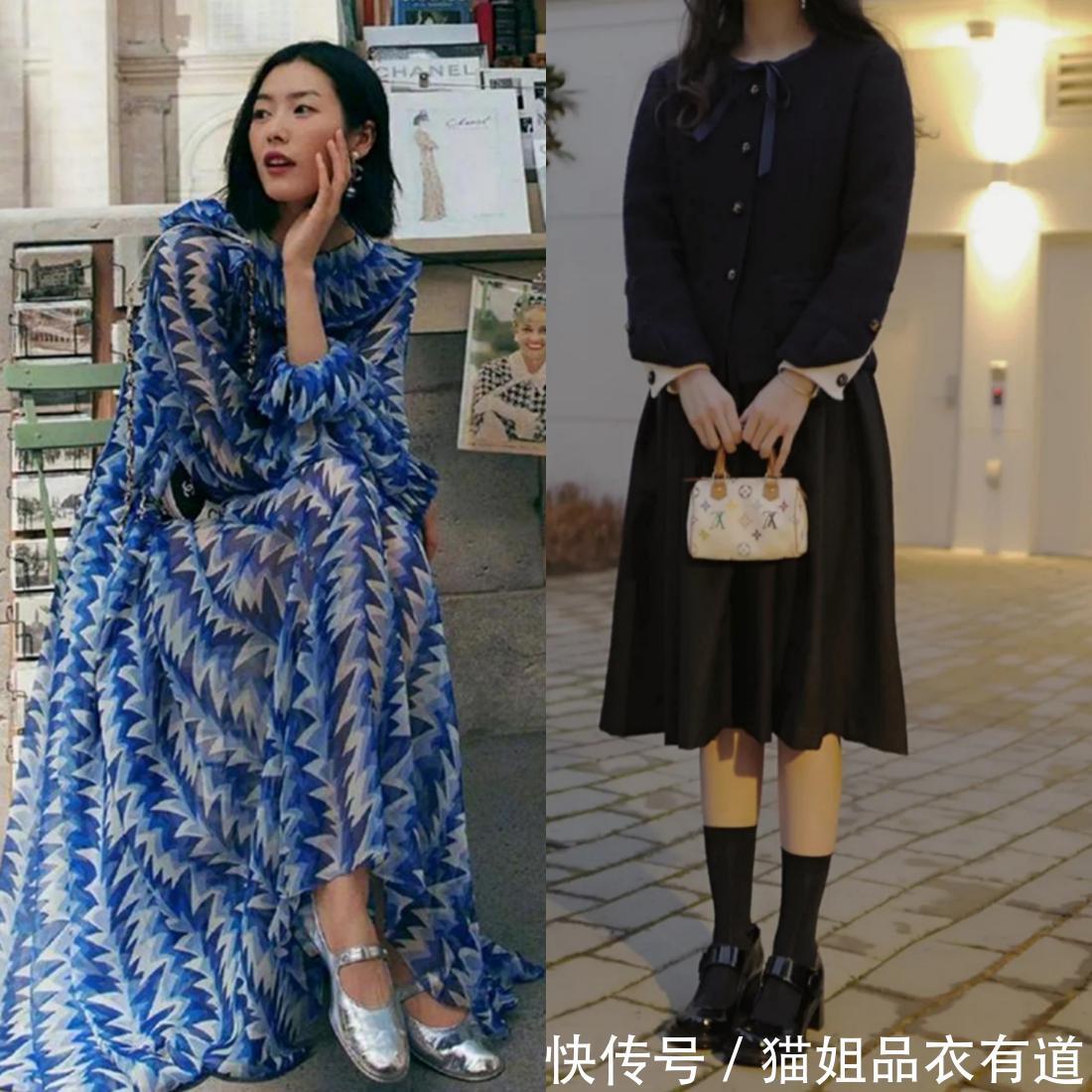 「复古」高跟鞋扔一边,舒适的“童话鞋”更惹眼,可初恋也可御姐