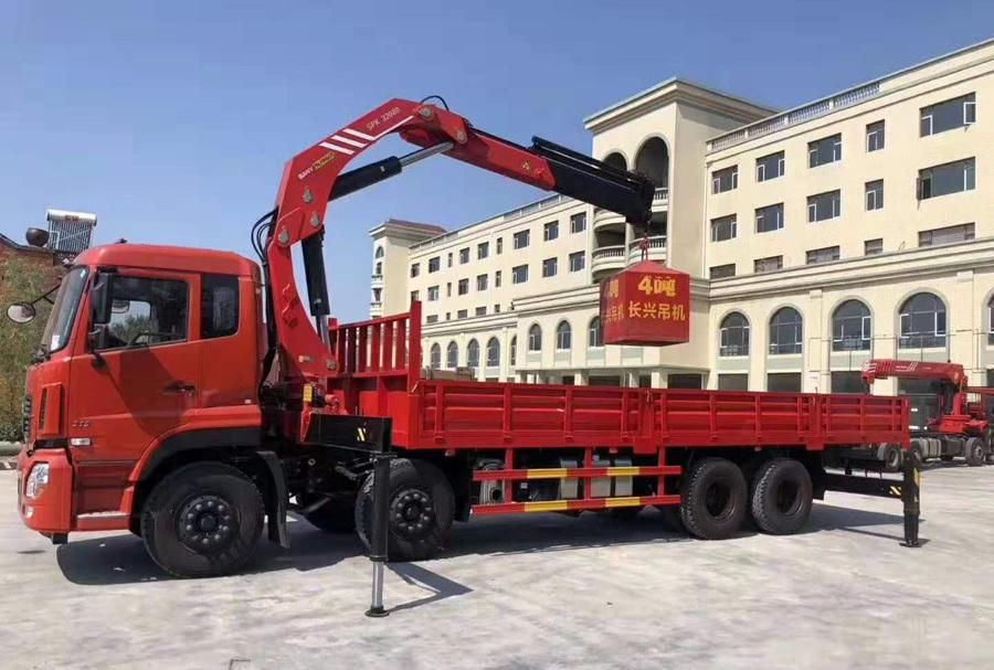 随车吊厂家推荐:东风天龙三一8.5吨折臂随车吊