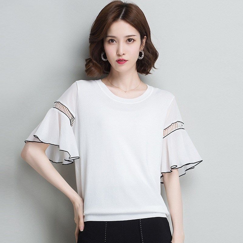 哇塞，好羡慕现在的姑娘，有这么舒适的雪纺衫，足够穿一夏了