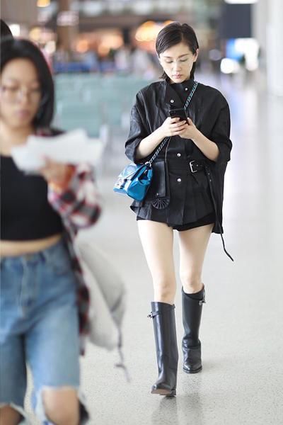 王子文全靠短裤穿出大长腿，不然她这身高，怎么一点都看不出来!