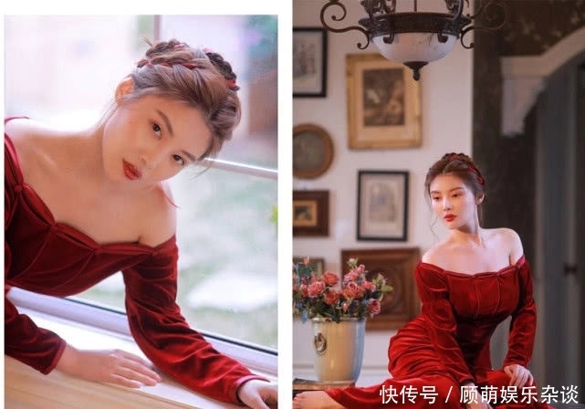 字肩礼裙@身穿露肩灯绒裙大秀性感身材，微胖“大嫂”真有料，被徐冬冬惊艳到了