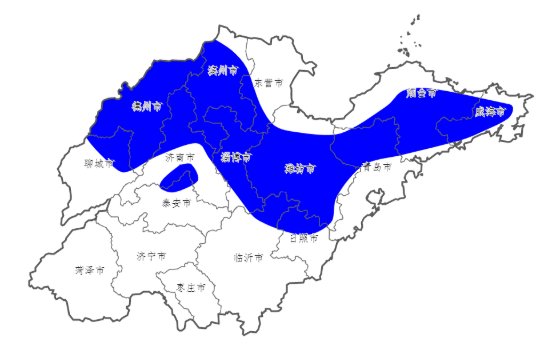  「凌晨霜冻区」海丽气象吧｜山东未来三天夜间有大范围霜冻 小麦果树须注意防范