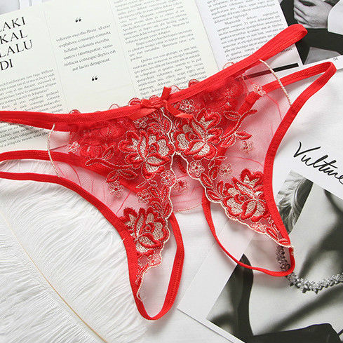 透明内内算什么，这样的蕾丝“丁字裤”才性感，一般都不好意思穿