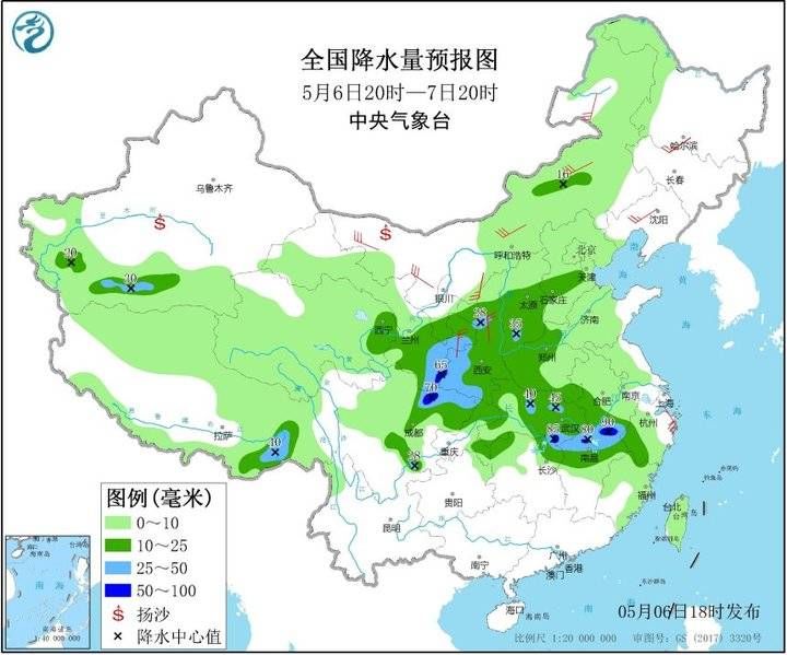  『鲁中的东部和』菏泽、济宁、枣庄、临沂、日照、青岛和威海将有大雨，局部暴雨！