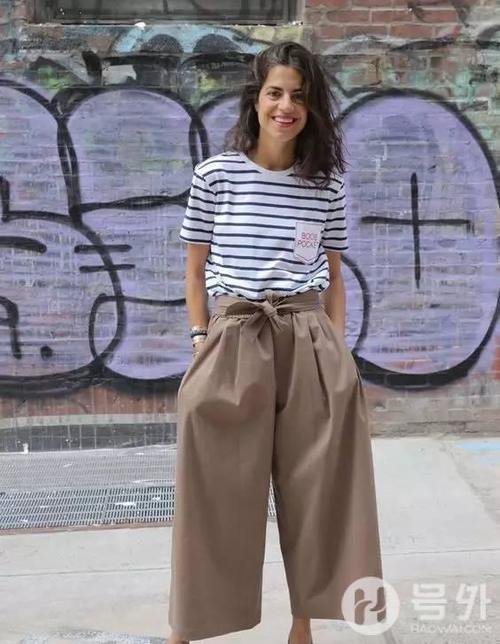 穿衣阔腿裤的夏日穿搭,这样穿准没错!