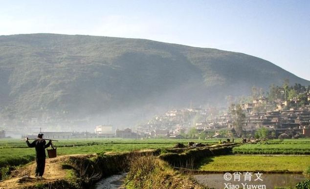 云南这个城子村百家相连，你家屋顶我家庭院，那是故乡的原风景