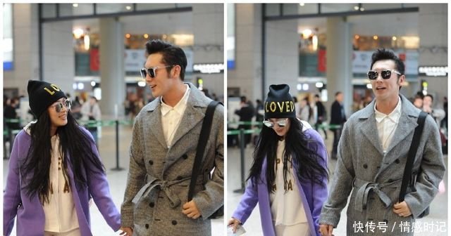 钟丽缇可真敢穿，紫色大衣吸睛十足，网友扮嫩就服你！