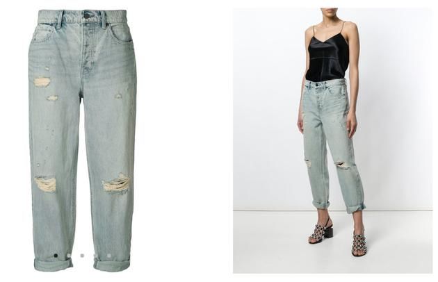 周冬雨为破洞牛仔裤代言 这么穿才能显腿长