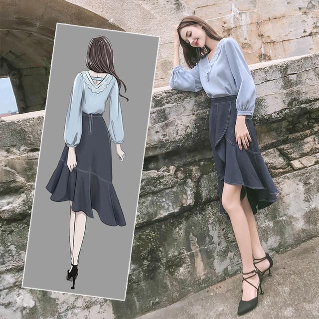 小个子女人别穿长裤，新出秋季套装，显档次又漂亮，美的先人一步