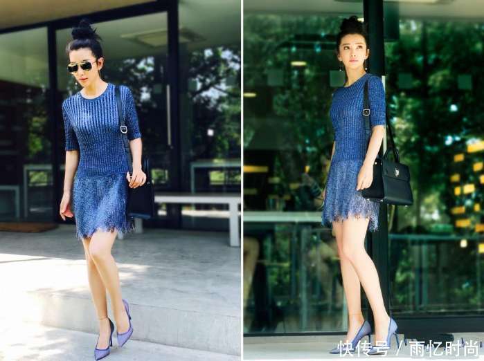 45岁李冰冰新造型很惊艳! 身穿开叉短裤, 暴露了一双美腿!