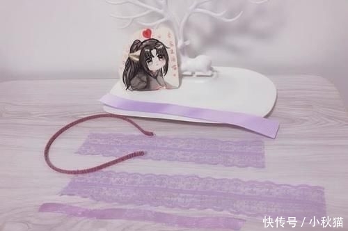 【蕾丝】小公主蕾丝蝴蝶结发箍自己做,比买的还漂亮