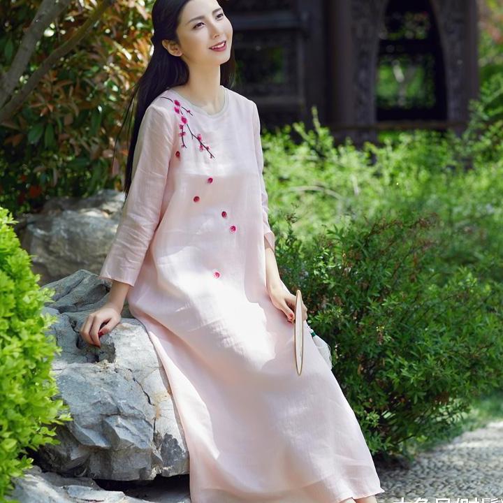 曼妙身姿美如画, 中国风连衣裙穿出倾城倾国的东方美