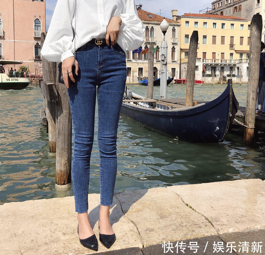 美女胖瘦不一的牛仔裤，穿出了同样的性感窈窕范