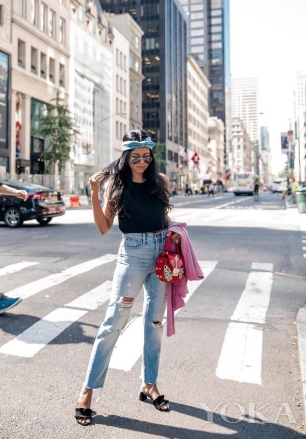 夏日不做蓬头乱发的猪猪女孩 范冰冰的发带轻松拯救你