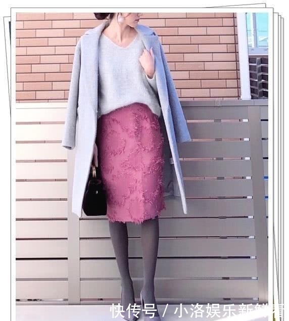 气质:日系28种“紧身裙+外套”轻熟造型,不老气不装嫩,气质刚刚好