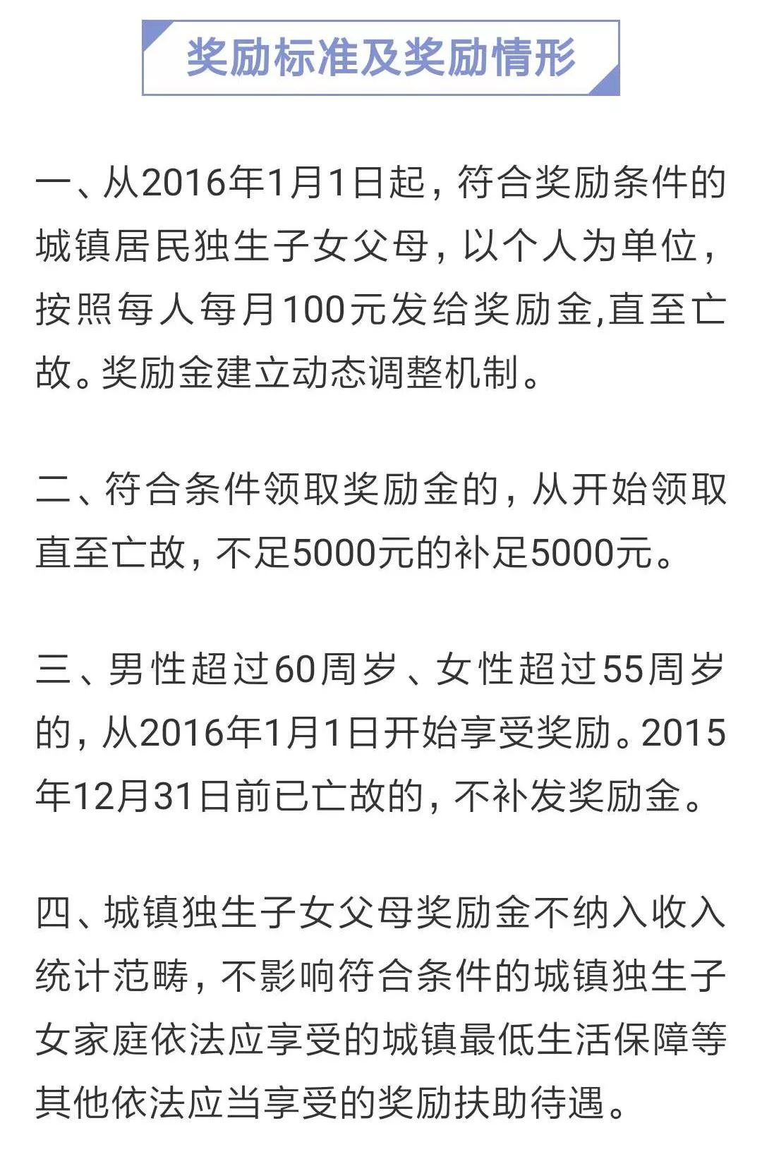 每人每年1200元!2019年独生子女父母奖励开始申请