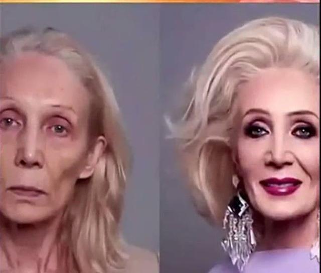 76岁的老奶奶化了个妆，看傻了，吓得赶紧让网红脸的女友卸下妆