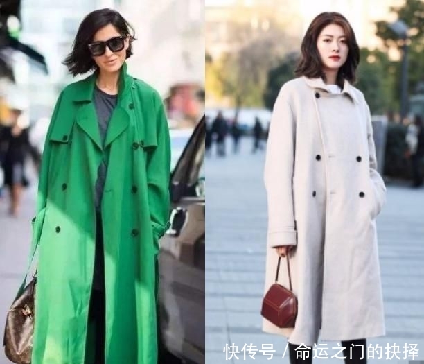 大衣的时@个子矮的女人,冬天挑选大衣时,别忽视这3个地方,是显高的关键