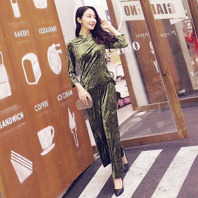 旗袍小套装，甜度高，气质组合，美能百倍!