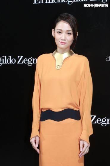 陈乔恩穿橘色长裙似大妈，造型一言难尽，网友：难怪输给了林心如